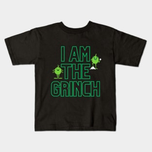 I Am The Grinch Christmas Design Kids T-Shirt